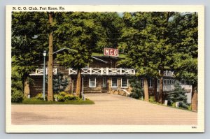US Army   NCO Club   Fort Knox  Kentucky   Postcard