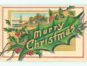 Divided-Back CHRISTMAS SCENE Great Postcard W9236