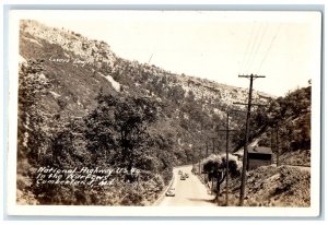 c1930's U.S. Highway 40 Narrows Lover's Leap Cumberland MD RPPC Photo Postcard