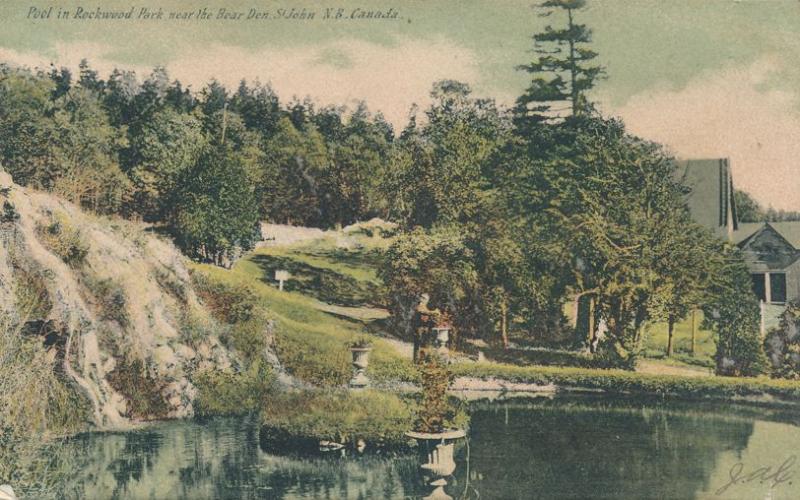 Pool in Rockwood Park near Bear Den - St John NB New Brunswick, Canada - pm 1907