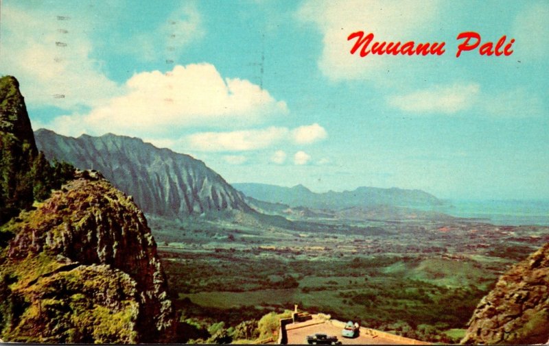 Hawaii Oahu Nuuanu Pali Pali View 1967