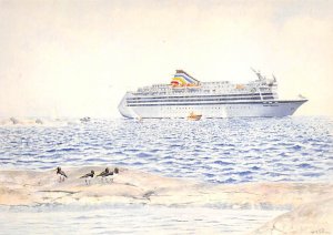 Birka Princess Birka Line Ship Unused 