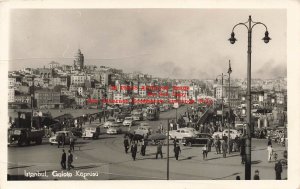 Turkey, Istanbul, RPPC, Goloto Koprusu, Photo