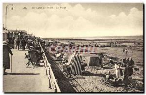 Old Postcard Luc Sur Mer The Beach