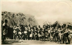 RPPC Postcard Massay People Moshi Tanganyika /Tanzania c1935 East Africa