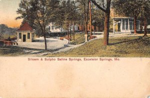 Excelsior Springs Missouri Siloam and Sulpho Saline Springs Postcard AA9764