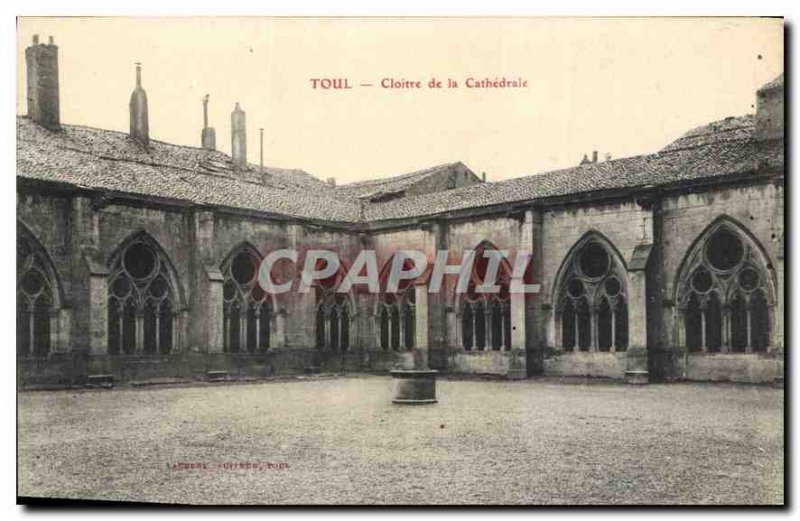 Old Postcard Toul Cloitre de la Cathedrale
