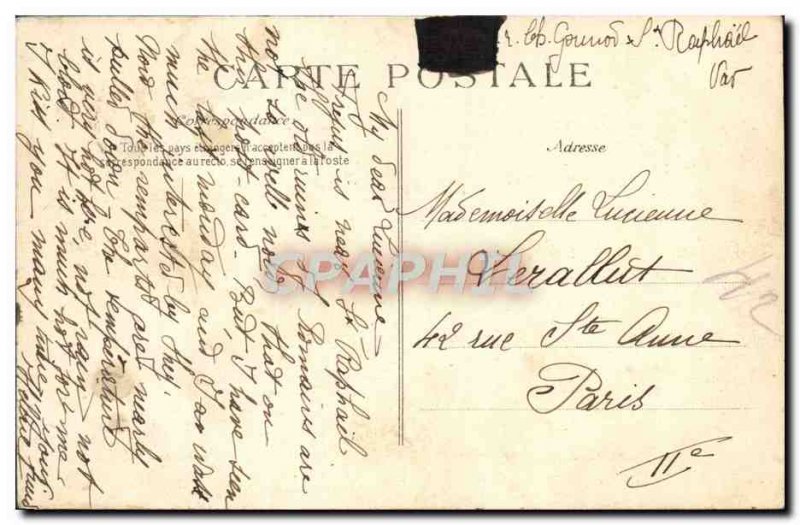 Postcard Ancient Roman ruins Frejus Amphitheater Entree The arenas Cote