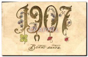 Old Postcard Fantasy Flowers Year 1907