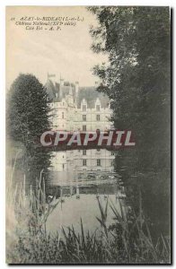 Old Postcard Azay le Rideau I and L National East Coast Chateau