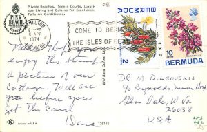 Private Beaches Bermuda Postcard