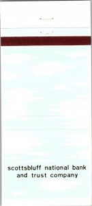 Vintage Matchbook Cover Scottsbluff National Bank & Trust Company Nebraska MB171