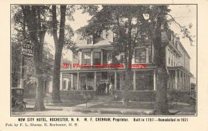 NH, Rochester, New Hampshire, New City Hotel, Exterior View, FL Shorey Pub