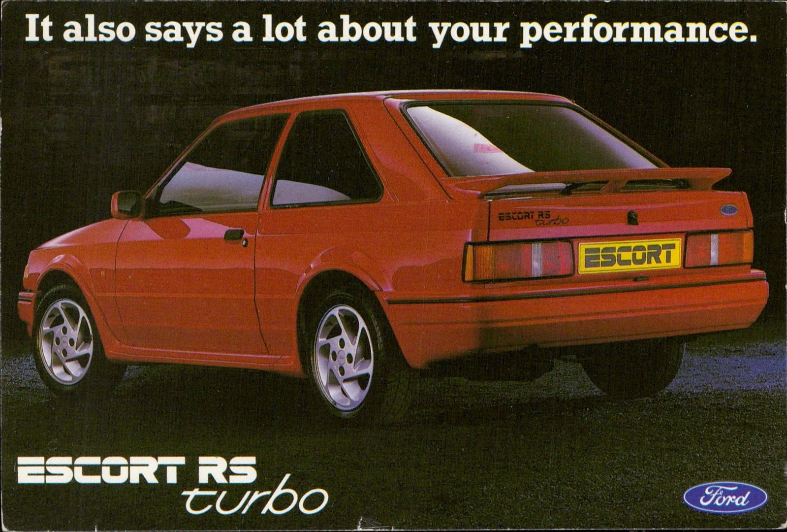 Ford Escort Rs Turbo Optional Recaro Seats Hippostcard