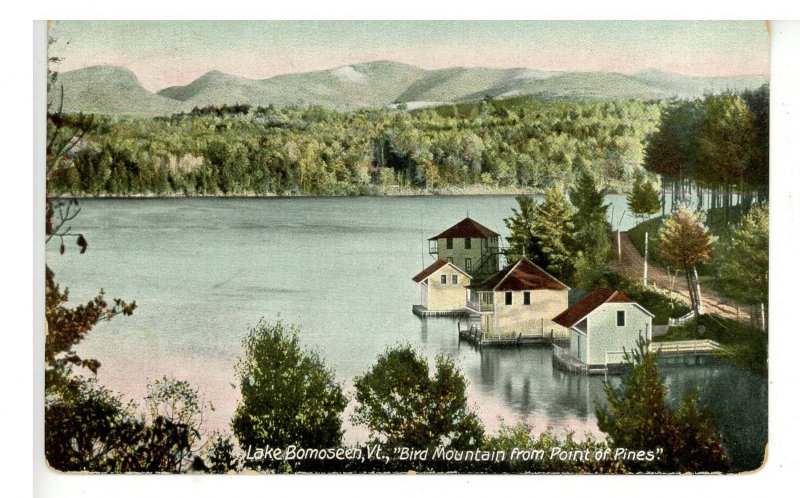 VT - Lake Bomoseen. Bird Mountain from Point of Pines