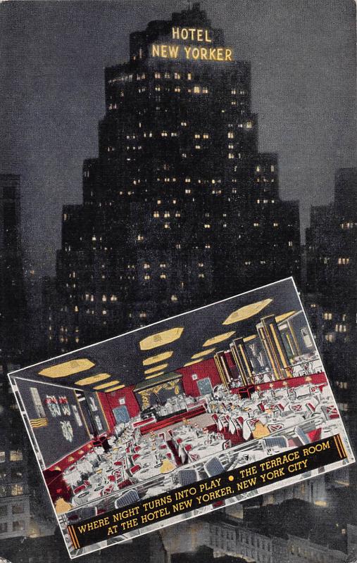Hotel New Yorker, New York, N.Y., Early Postcard, unused