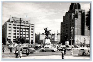 Mexico City Mexico Postcard Monument Building View c1950's RPPC Photo