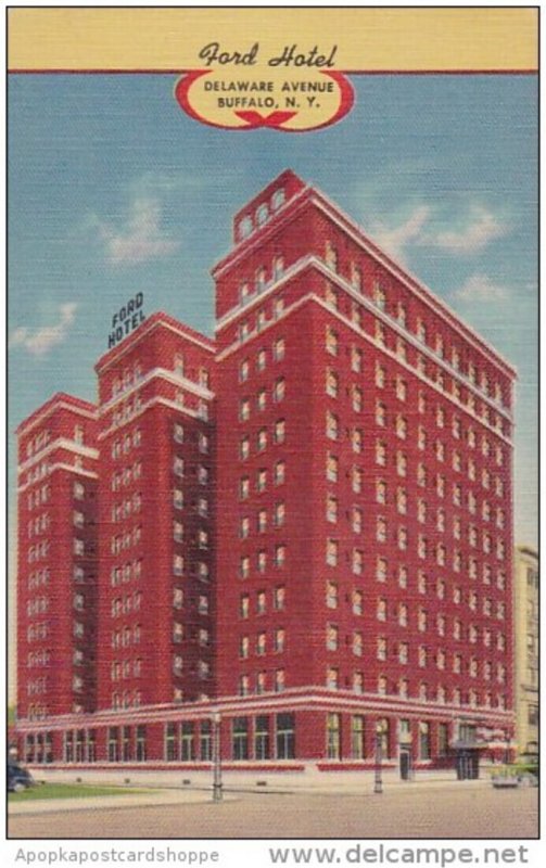 Ford Hotel Delaware Avenue Buffalo New York 1945