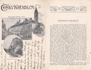 Czechoslovakia Ceskykrumlov Hotel Ruze Pohled Vltay 1912