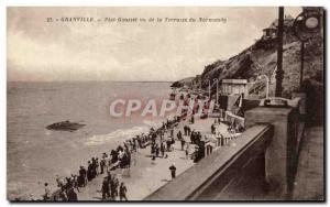 Postcard Old Granville Gusset Plate seen from the terrace of Normandy