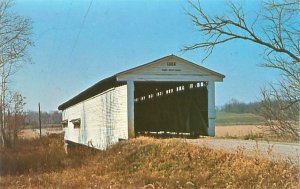 Parke County, Indiana Portland Mills Bridge No. 3-4 14/61/21 Chrome Postcard