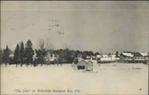 Sturgeon Bay WI The Cove in Midwinter c1910 Postcard