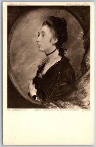 Vtg Art Miss Margaret Gainsborough Artist Thomas Gainsborough Postcard