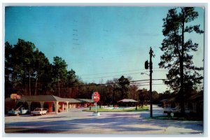 1962 The Pines Motel Roadside Cars Orange Texas TX Posted Vintage Postcard