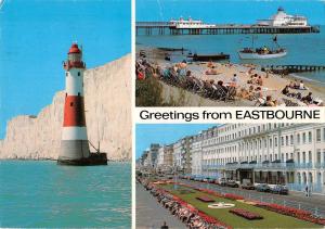 BR91221 greetings from eastbourne lighthouse ship bateaux  uk