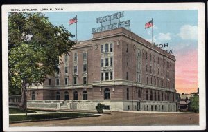 Ohio LORAIN Hotel Antlers - White Border