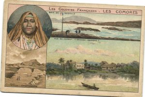 PC LES COMORES, L'ILE AMSTERDAM, GRANDE COMORE, Vintage Postcard (b31450)