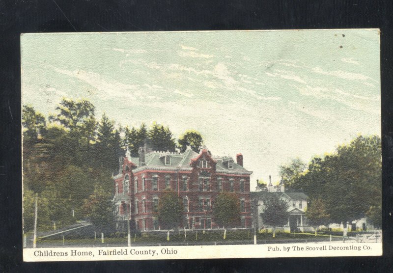 FAIRFIELD COUNTY OHIO CHILDRENS HOME ORPHANS VINTAGE POSTCARD