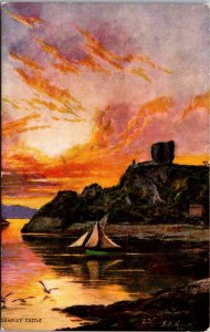 Dunolly Castle, West Highlands of Scotland Tuck 7136 Vintage Postcard Z02