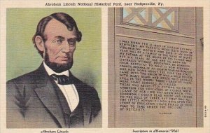Abraham Lincoln National Historical Park Near Hodgenville Kentucky Curteich