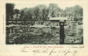 suriname, PARAMARIBO, Ruins after Fire of the 26th of January 1899