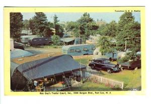 Fort Lee NJ Ray Guy's Trailer RV Campground  Postcard