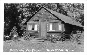 J28/ Grand Rapids Minnesota RPPC Postcard c1950s Green Lantern Resort 48