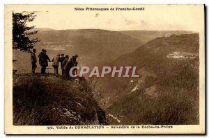 Old Postcard Consolation Vallee Belvedere Roche of Priest