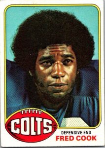 1976 Topps Football Card Fred Cook Baltimore Colts sk4330