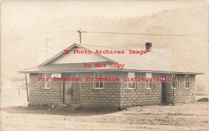 NM, Dawson, New Mexico, RPPC, Post Office Building, Colfax County, Nowell Photo