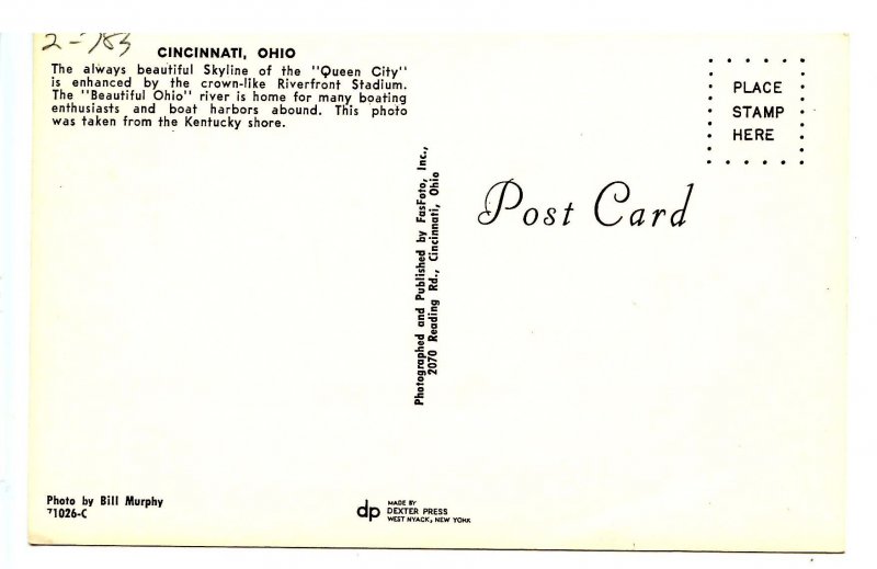 OH - Cincinnati. Riverfront Stadium
