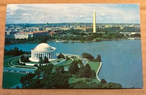 VINTAGE 1962 USED POSTCARD - PANORAMA VIEW OF WASHINGTON, D.C.