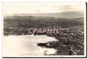 Old Postcard General view Annecy Lake