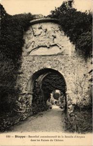 CPA DIEPPE-Bas relief commemoratif de la Bataille d'ARQUES (347442)