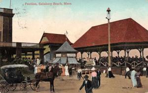 Salisbury Beach Massachusetts Pavilion Antique Postcard J71071