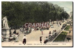 Old Postcard Paris A Corner of the Garden des Tuileries