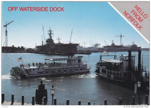 The Carrie B Is A Paddle-Wheeling Riverboat, Portsmouth Ferry, From WATERSIDE...