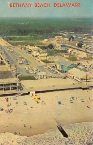 Bethany Beach Delaware Aerial View, Chrome, Vintage Postcard U17920