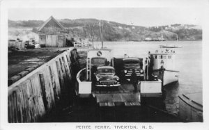 J46/ Tiverton Nova Scotia  Canada RPPC Postcard c1950s Petite Car Ferry  369