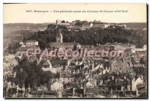 Old Postcard Besancon Vue Generale From Jack Bell St Pierre